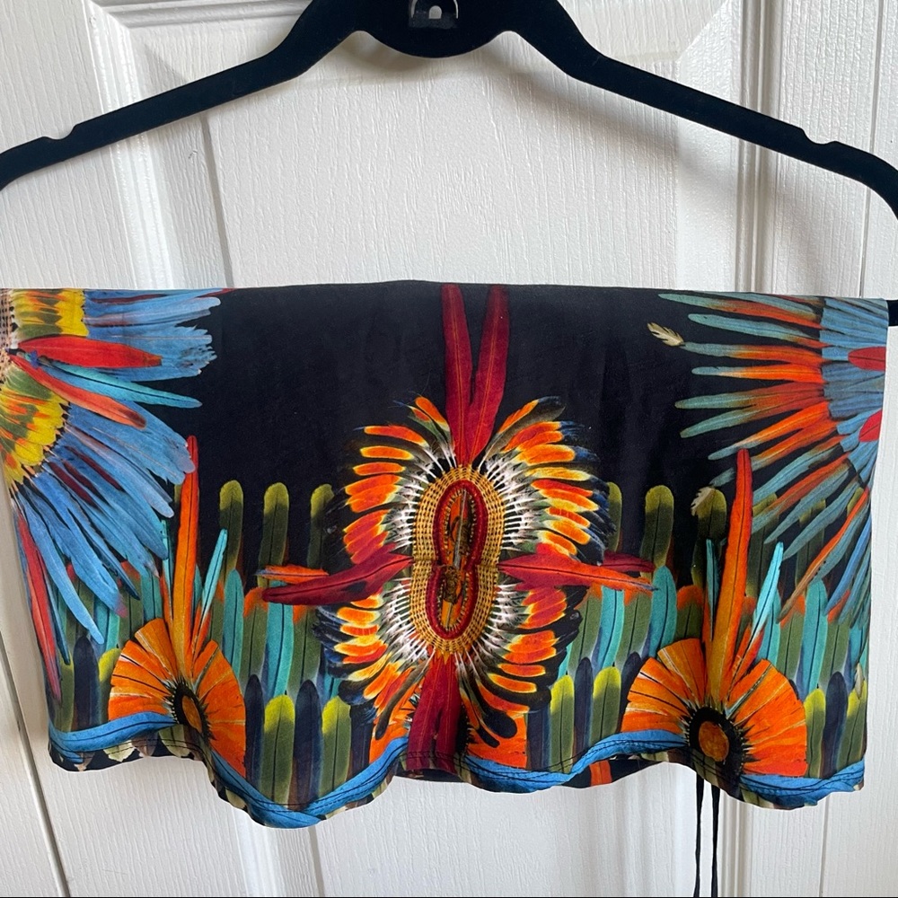 Jean Paul Gaultier Vintage Soleil Designer 1990s Printed Halter Dress - Picture 8 of 14